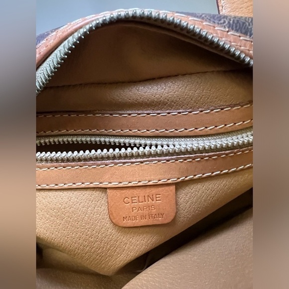 Vintage Celine Macadam Pattern Handbag. - Picture 12 of 15